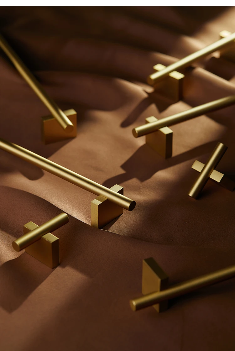 Уникальный дизайн/Золотая прочная латунная ручка Т-образные ручки более длинные