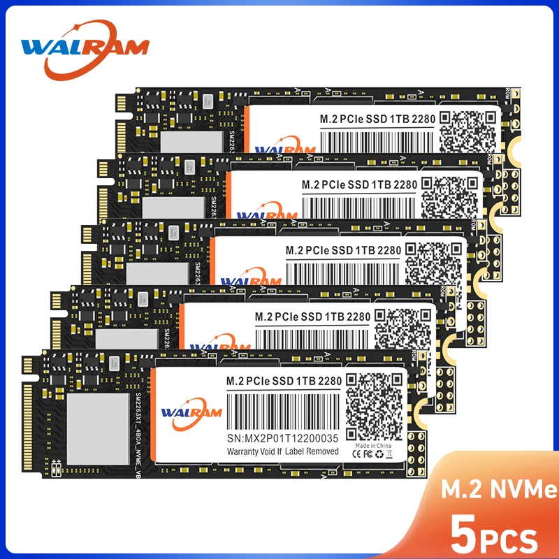 Внутренний твердотельный накопитель WALRAM M.2 SSD PCIe NVMe 128 ГБ 256 512 ТБ M2 SATA 2280 мм SATA3 |