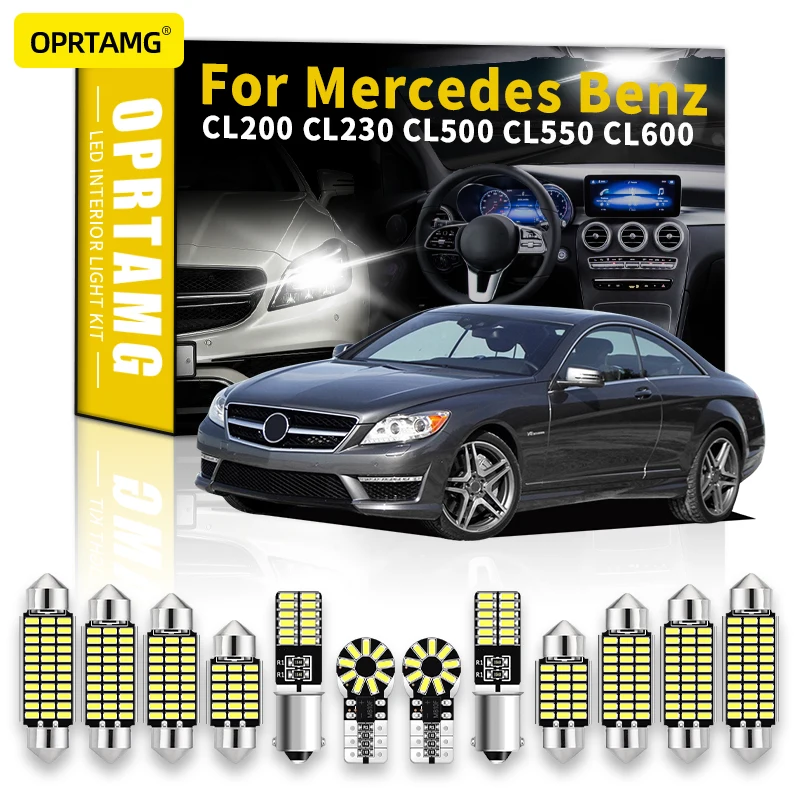 

OPRTAMG Fit For Benz CL200 CL230 CL500 CL550 CL600 2018 2019 2020 2021 2022 Canbus Vehicle LED Interior Map Dome Trunk Light Kit