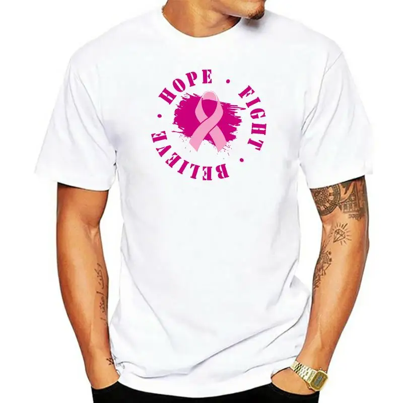 

Hope Fight Believe T-Shirt Cancer Ribbon Awareness Support Adult & Kids Tee Top Tee Tshirt Tee Shirt