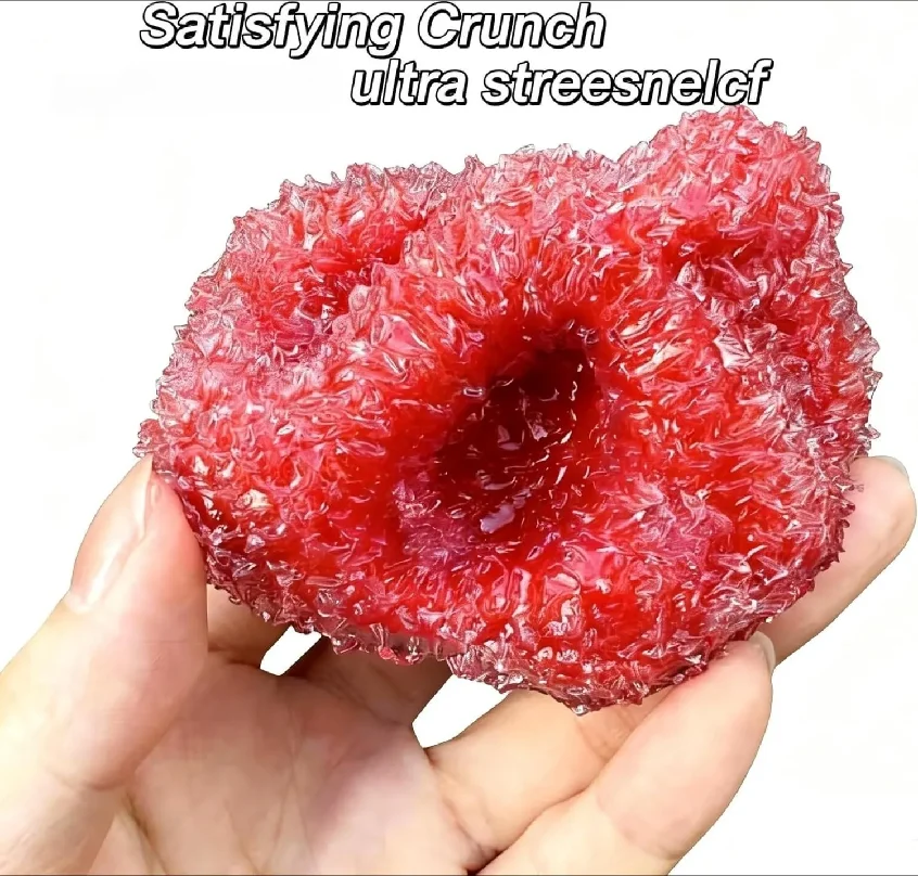 Фото Мягкие сжимаемые антистресс-шарики Crunchy Squishy: восковые, формуемые, с эффектом ледяной кожи, сенсорные игрушки-фиджеты для снятия стресса и расслабления №4
