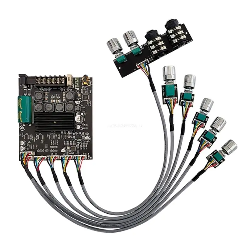 

Bluetooth-compatible Power Amplifier Board with Subwoofer 2.1 Channel 50+50+100W 12V-24V Power Amplifier Modules