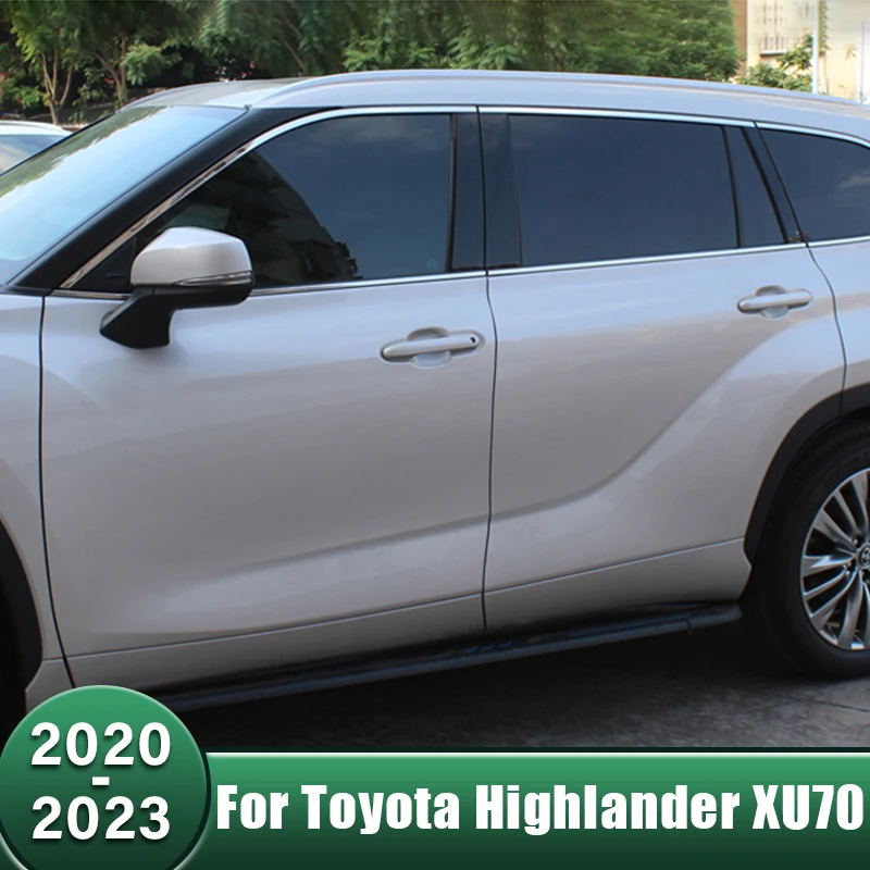 

Stainless Car Window Decoration Strip Body Scratch Protection Stickers For Toyota Highlander XU70 Kluger 2020 2021 2022 2023