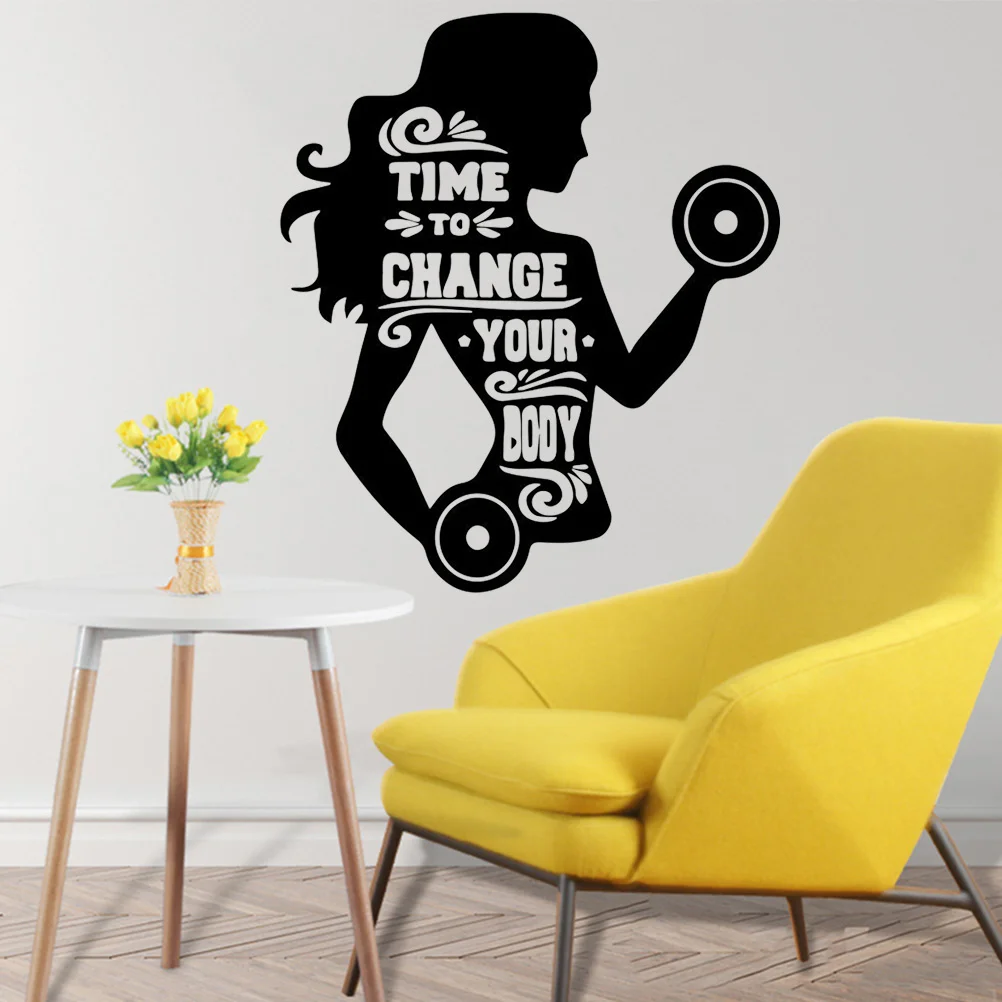 

1PC DIY Peel and Creative Removable Gym Bodybuilding Wall Sticker Wallpaper