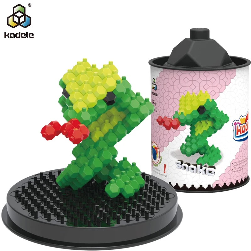 

Милый Змеиный строительный блок KADELE, игрушка, детский подарок, строительный блок, украшение интерьера, строительный блок «сделай сам»