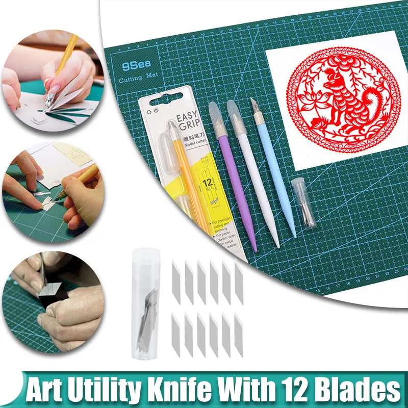 Универсальный нож для резьбы с 12-лезвением скрапбукинг сделай сам ручной резак