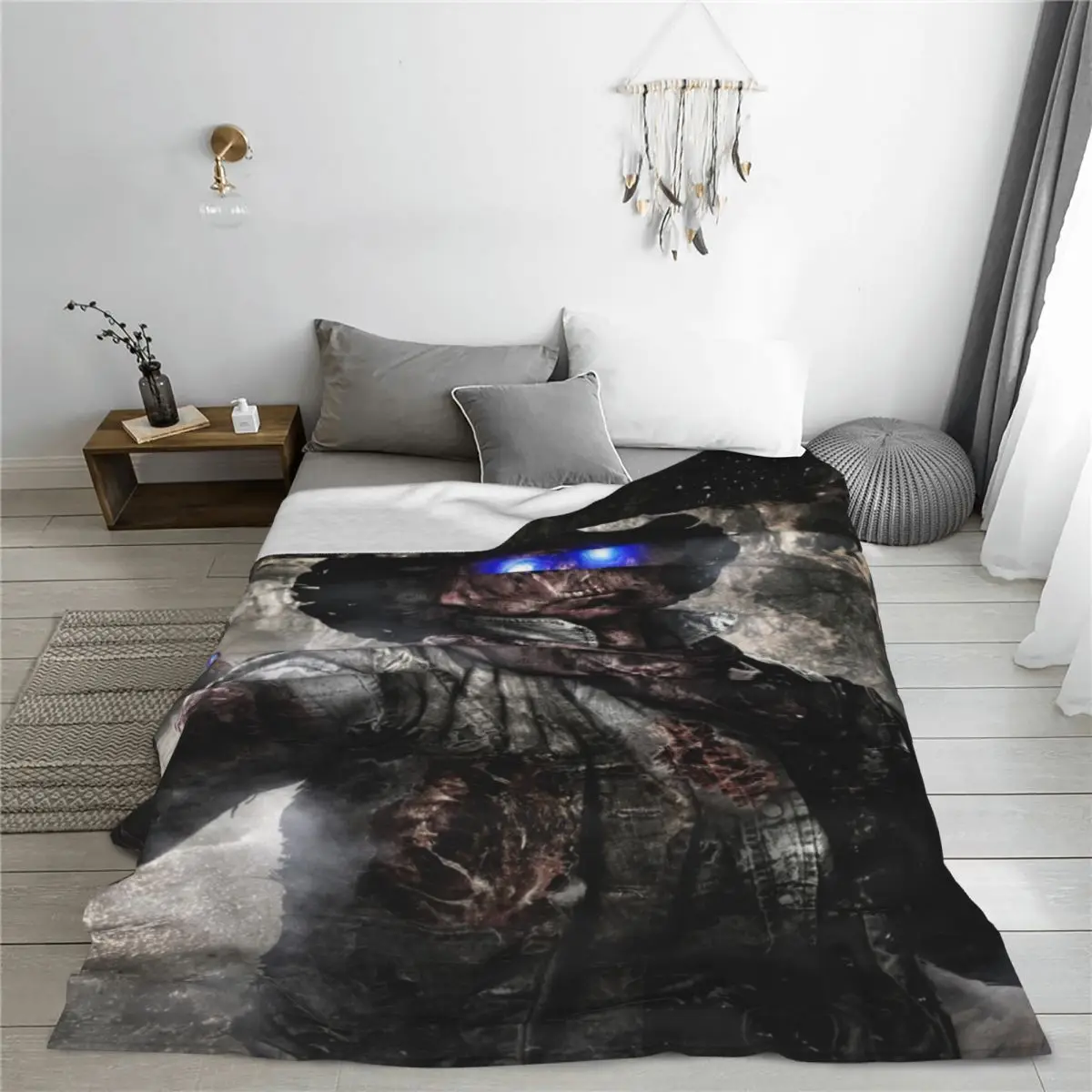 Флисовое одеяло Call Of Duty всесезонное портативное ультрамягкое покрывало в виде