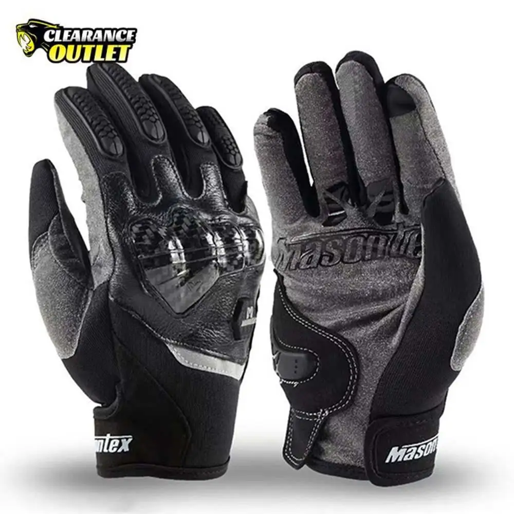 

Motorcycle Gloves Touch Screen Rider Motorcycle Gloves Motorcyclist Gloves Reflective Strip Design Full Finger Gloves Anti-drop
