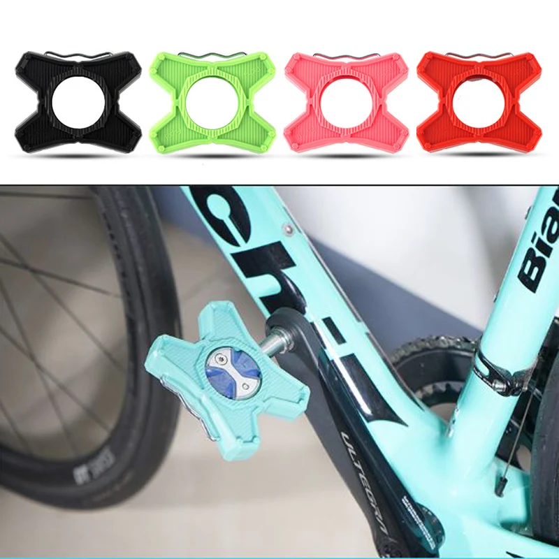 

Road Bike Lock Pedal Converter ABS Alloy Speedplay Pedal Adapters Durable Bicycle Pedal Flat Support Bike Accessories