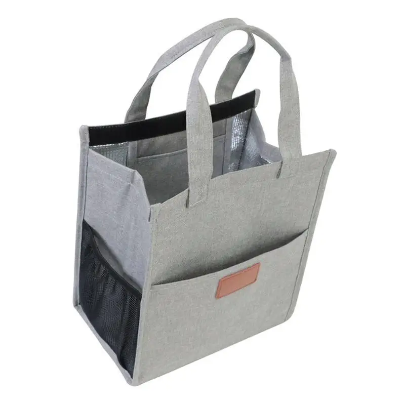 

Insulated Lunch Box Canvas Reusable Lunchbox Canvas Fabric With Aluminum Foil Lunch Bag Styled Large Lunch Box For Women Men For