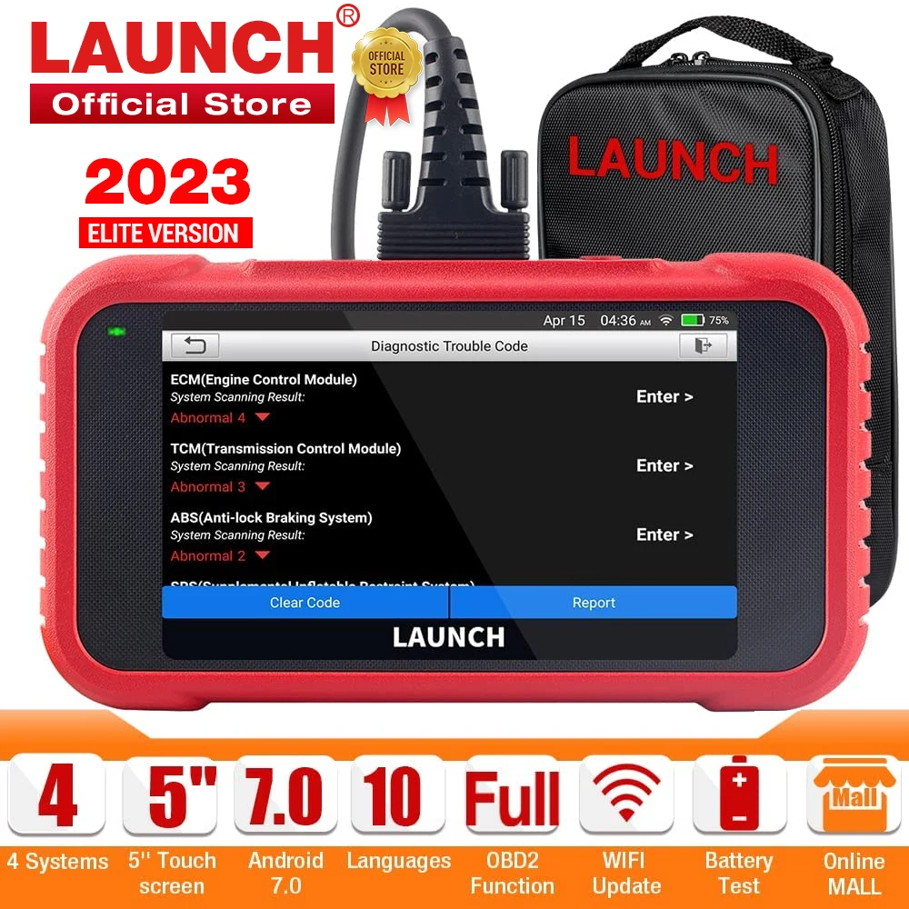 

LAUNCH X431 CRP123E car diagnostic tools obd obd2 code reader scanner ENG ABS SRS AT auto scan tool 3 reset service free update