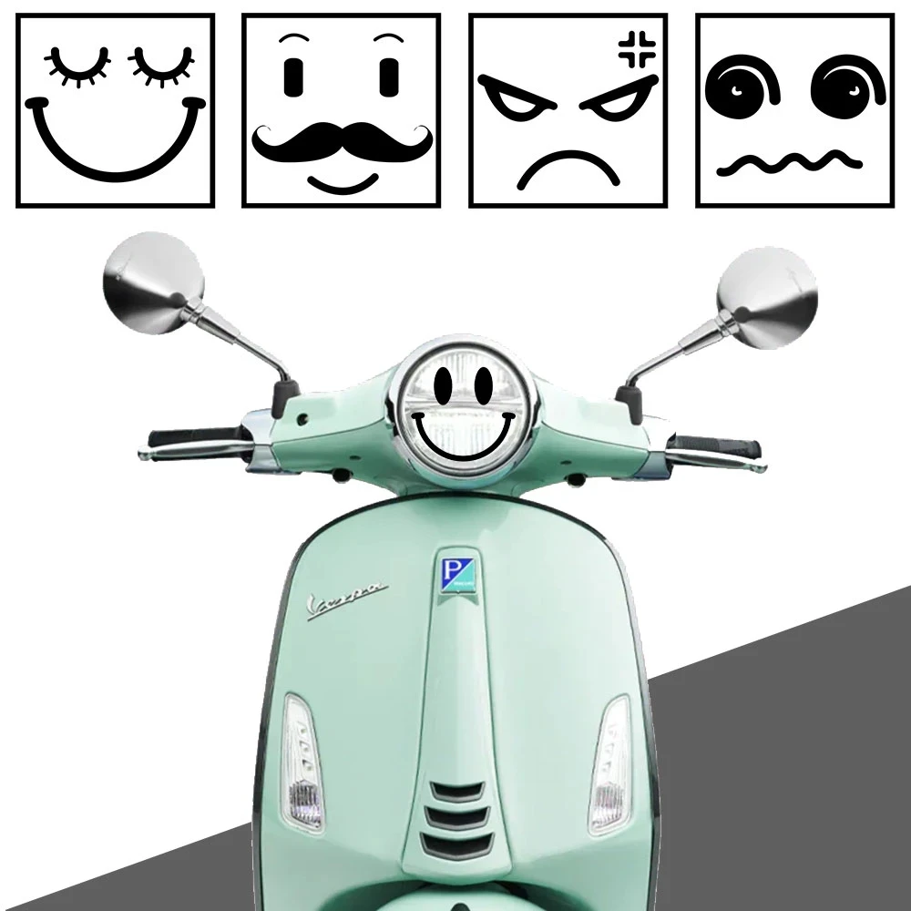 

Expression Motorcycle Car Headlight Decal Stickers For Vespa PIAGGIO GTS GTV LXV LT PX 50 125 150 250 300ie Sprint Primavera