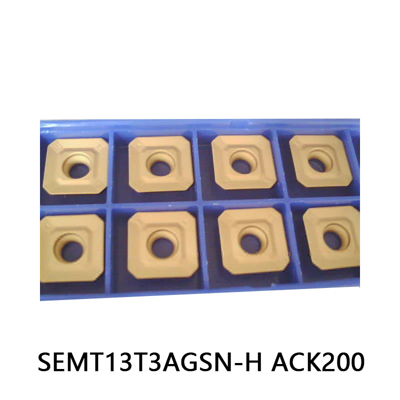 

100% Original SEMT13T3AGSN-H ACK200 Milling Cutter SEMT13T3 AGSN SEMT 13T3 Carbide Inserts Lathe Cutting Turning Tools 10pcs/box