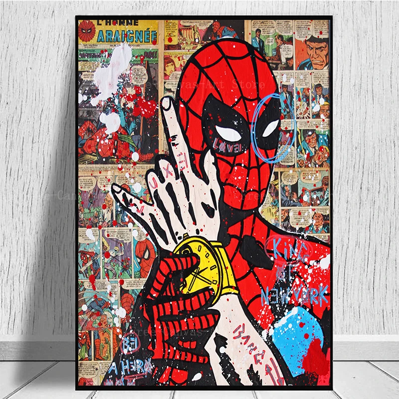 Постеры из мультфильма Человек-паук Disney Картина на холсте настенные