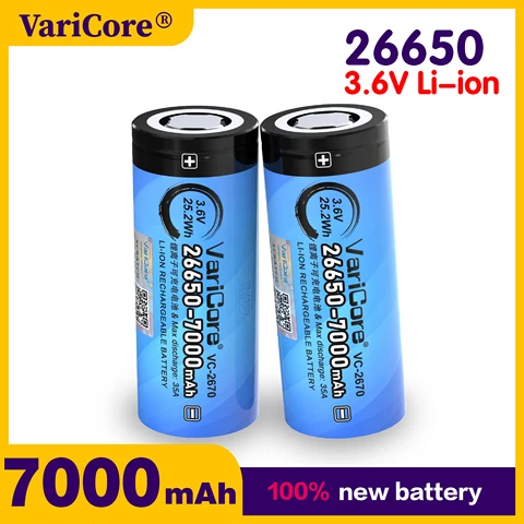 VariCore VC-2670 литиевая аккумуляторная батарея 7000 мАч 3,6В 35A