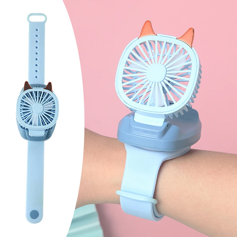 Детский мини-вентилятор для часов, вентилятор воздушного охлаждения, портативный съемный Настольный вентилятор с Usb-зарядкой для детей, подарки, летний уличный вентилятор