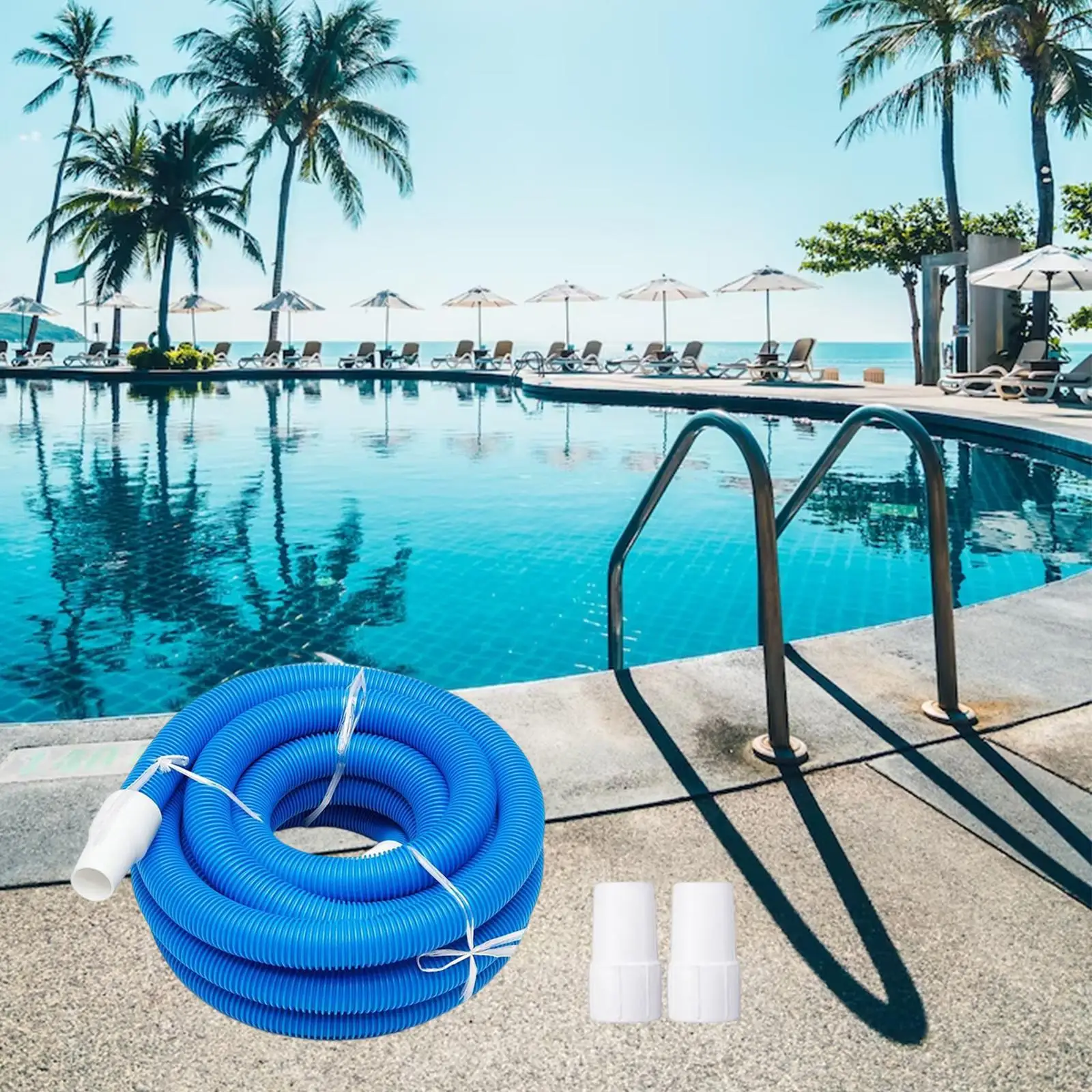 

Swimming Pool Hose 32mm Diameter Durable above Ground Pool Vacuum Hose for Garden Irrigation Automatic Swimming Pool Cleaners 9M