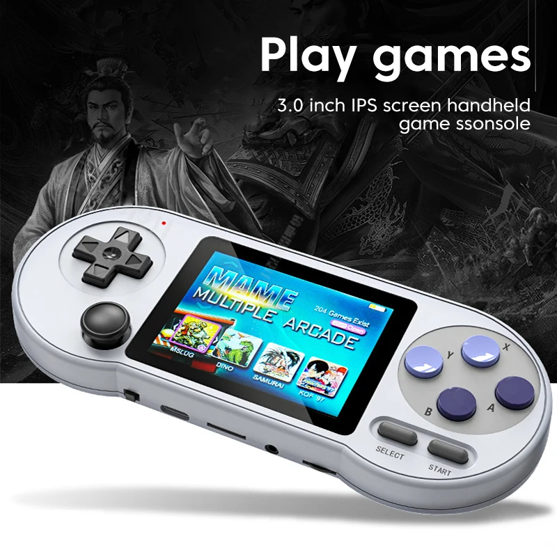 

Портативная игровая консоль 3,0 дюймов Ips экран Портативный Аудио Видео плеер классические игры встроенные 6000 + бесплатные игры ТВ цветная иг...