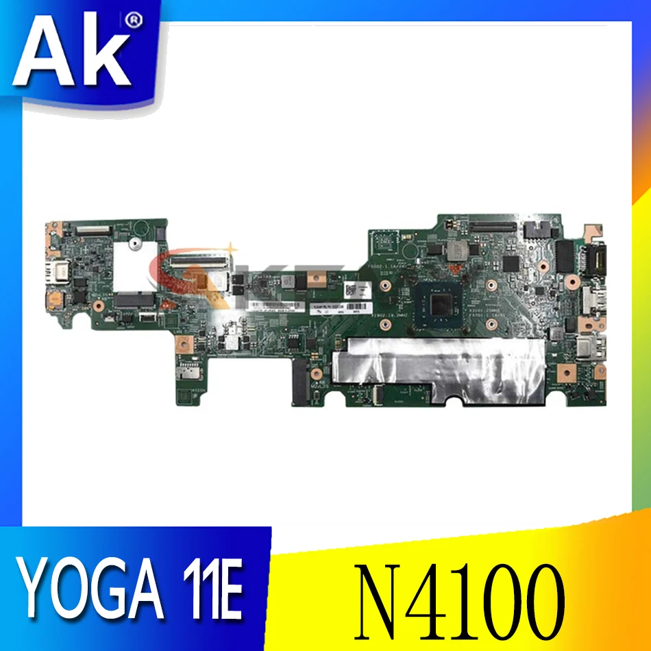 

02DC242 02DC243 For LENOVO Thinkpad YOGA 11E Celeron N4100 Notebook Mainboard 17833-1M 448.0DA06.001M SR3S0 Laptop motherboard