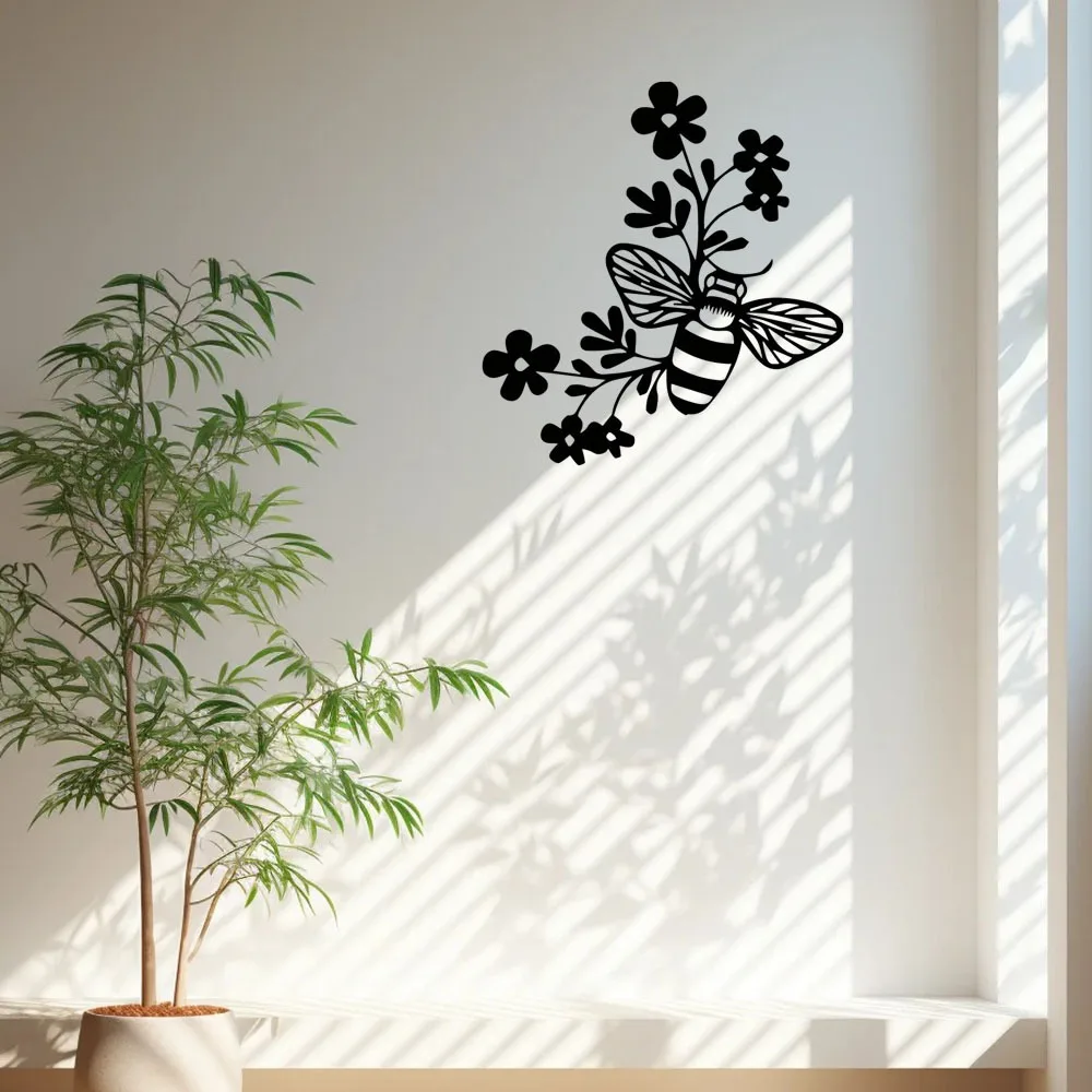 Металлическая Вывеска В Деревенском Стиле Настенный Декор С Цветами И Пчелами