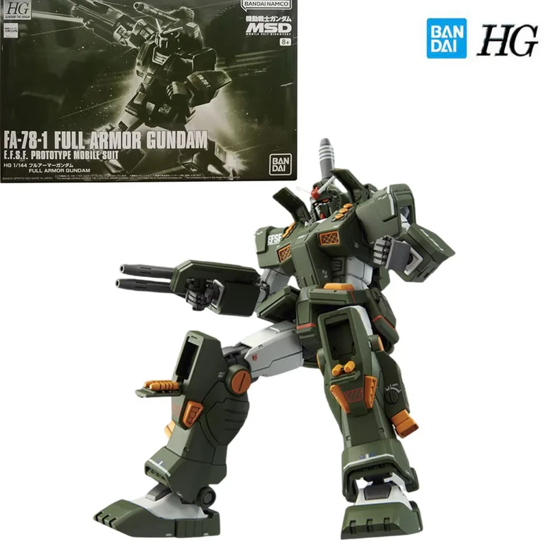 

Bandai Genuine Gundam Model Garage Kit HG Series 1/144 Anime Figure FA-78-1 FULL ARMOR Action Toys for Boys Collectible Model