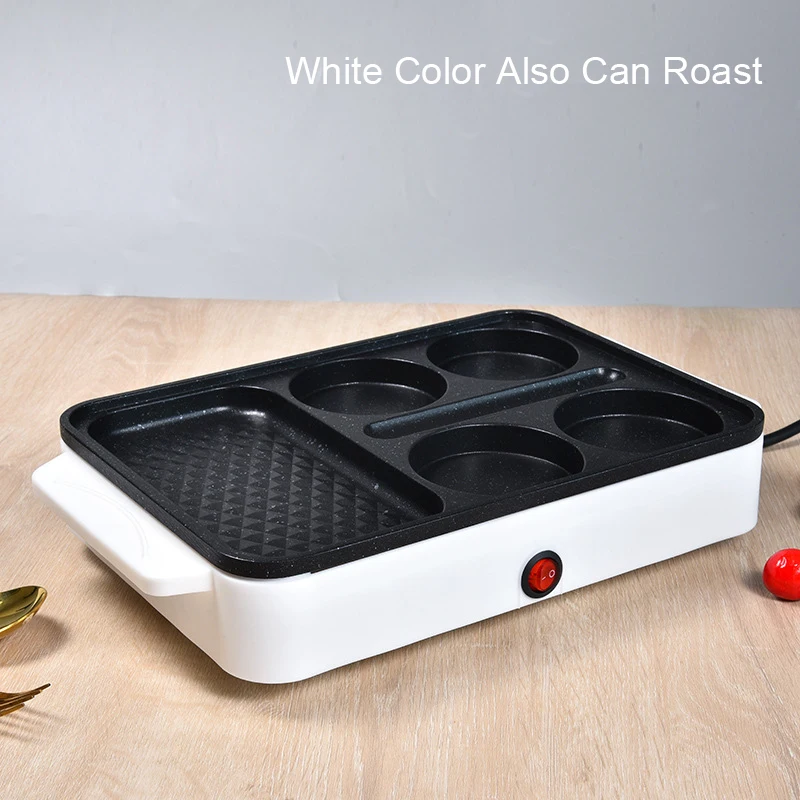 

Electric Eggs Roasted Hamburger Machine Red Beans Cake Crepe Maker MINI Pie Pancake Baking Fried Egg Omelette Frying Pan EU
