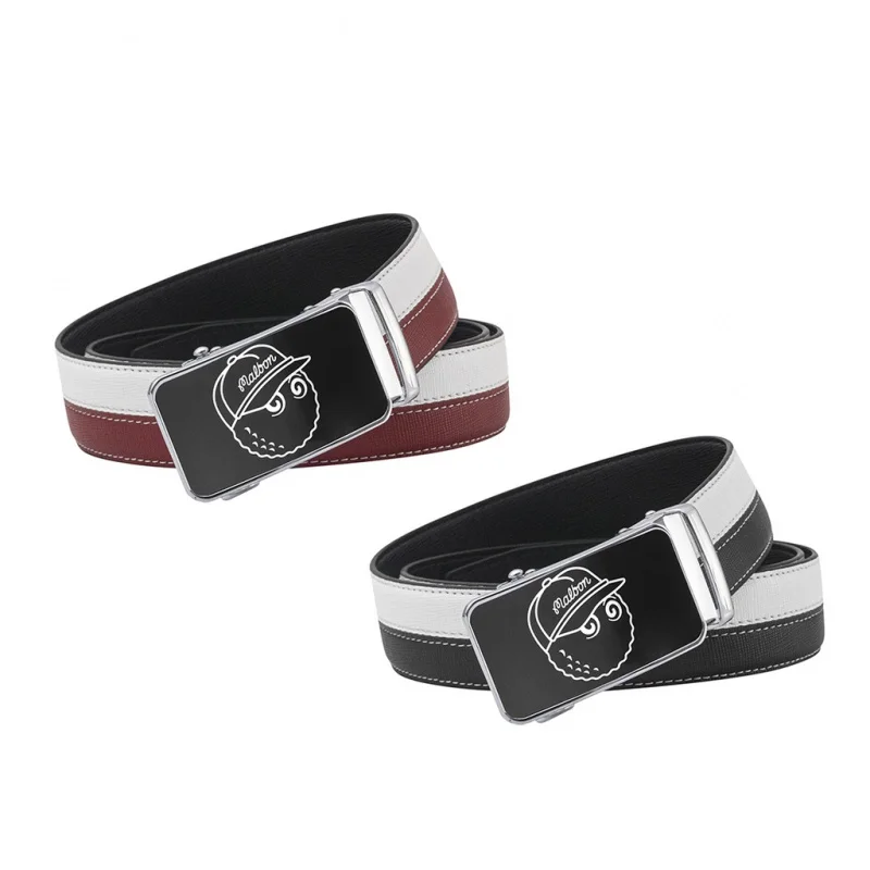 

[South Korea] Golf Belt Men's Sports Automatic Buckle Golf Belt Simple and Durable# Golf