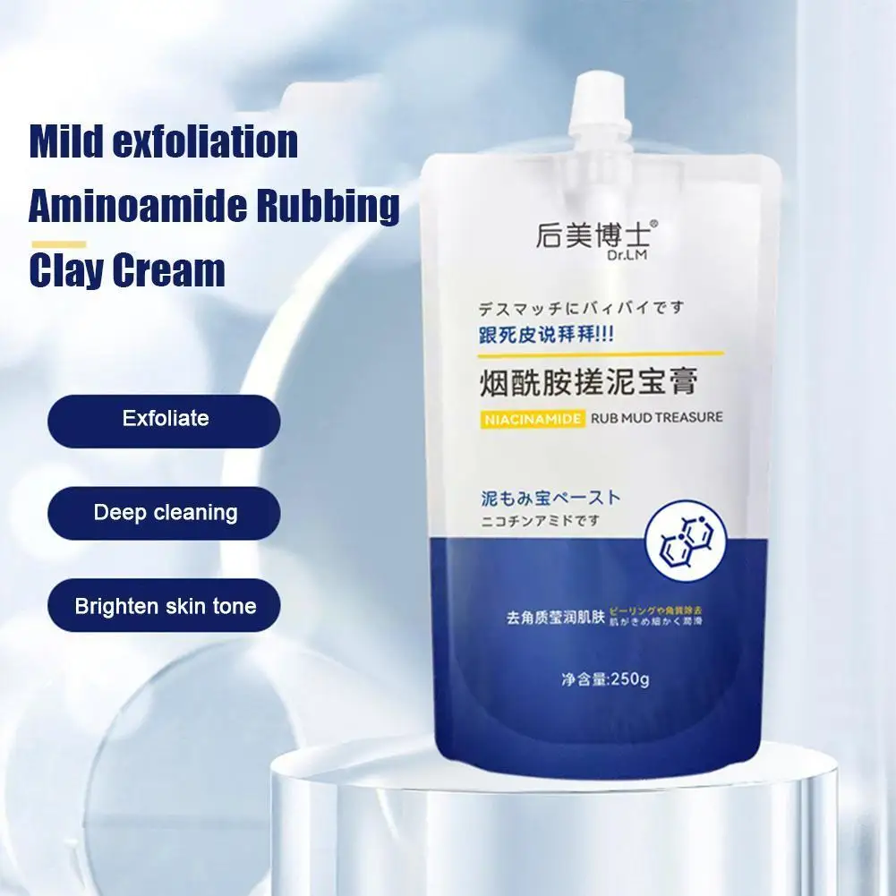

Instant Whitening Body Exfoliating Nicotinamide Gel Exfoliator Cream Scrub Mud Mud Body Rubbing Scrub 250g Treasure E6P0