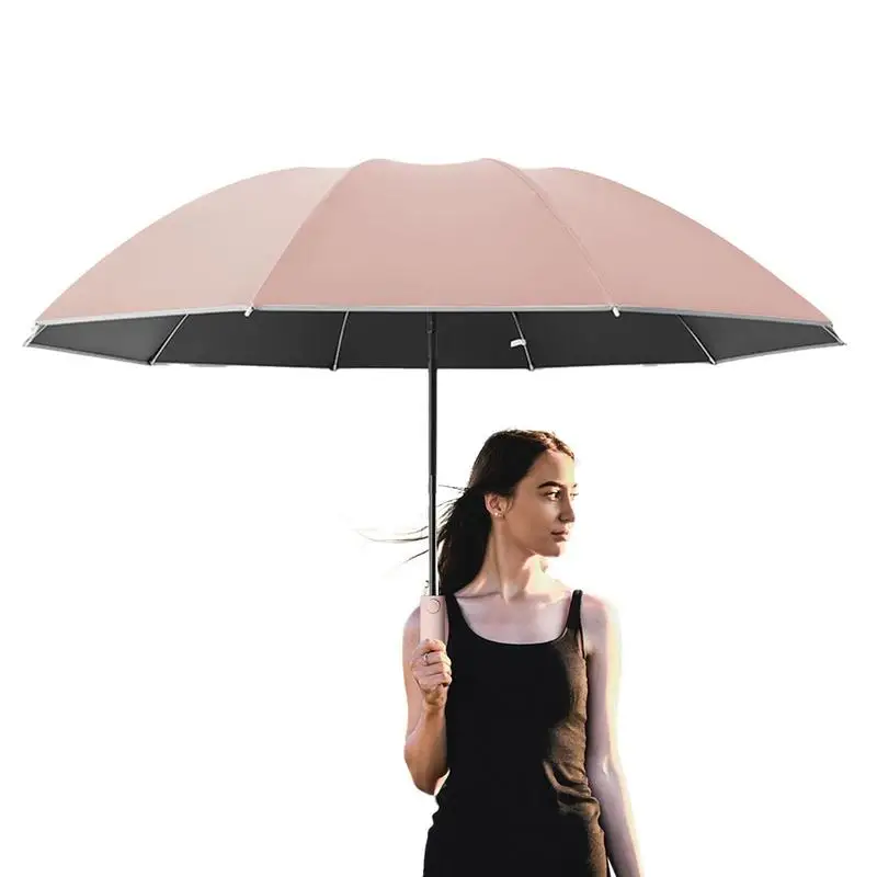 

Automatic Umbrella With Automatic Portable Windproof Double Layer Resistant Outdoor Travel Umbrella For Men Women Camping