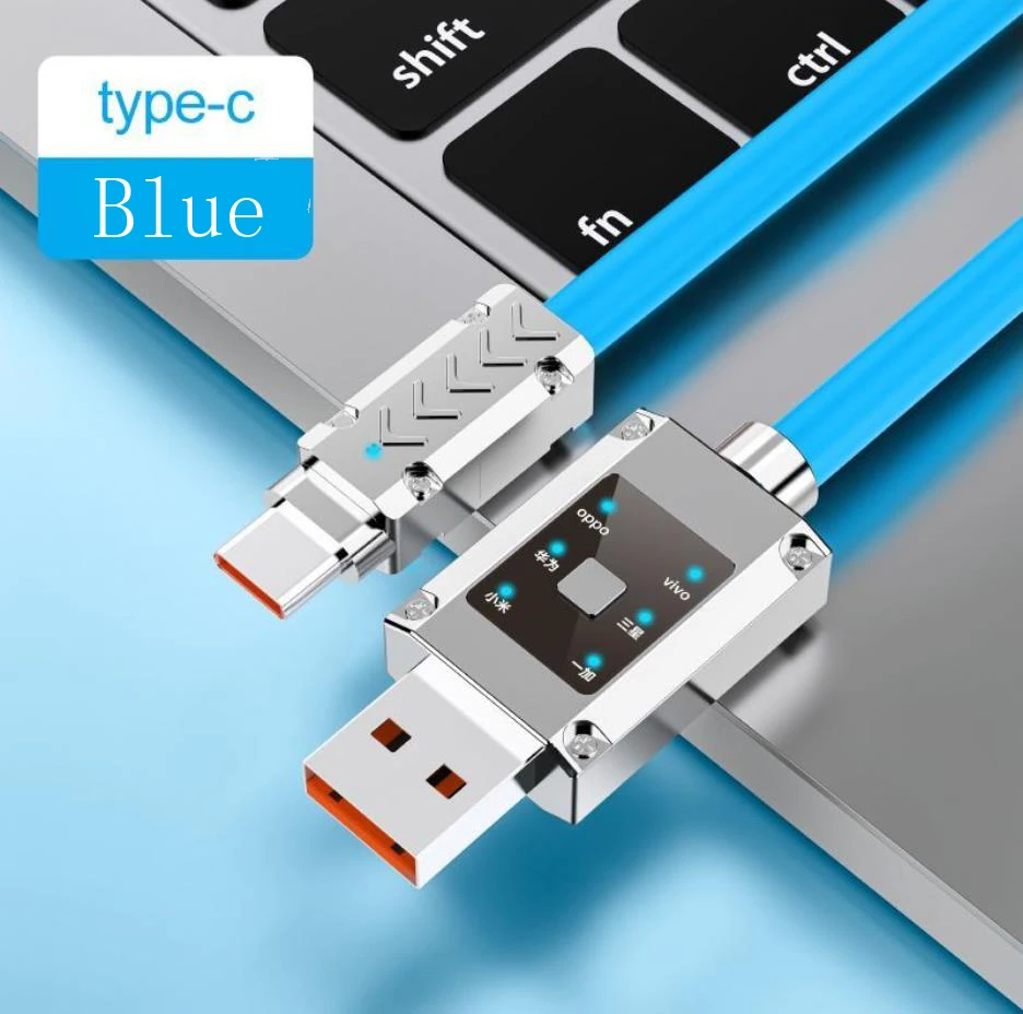 

120w Super Fast Charging Intelligent Charging Cable Type-c Plug Full Compatible With Samsung/Xiaomi/huawei/oppo/vivo