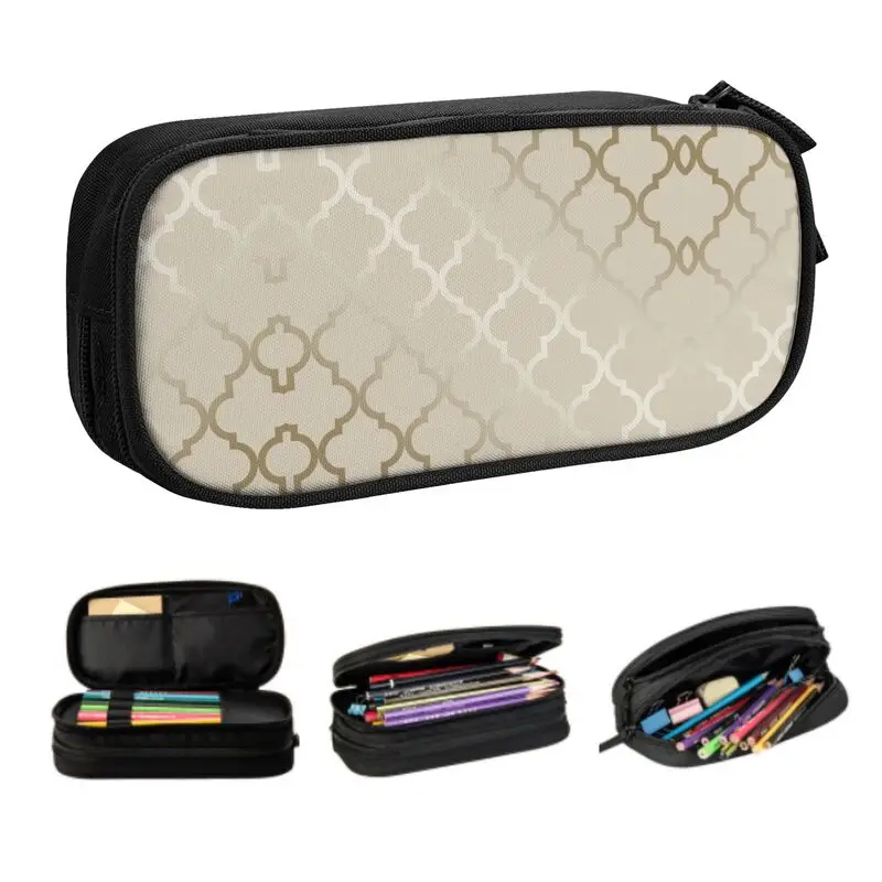 Cases Big Capacity Abstract Pencil Bag Pouch Students Statio