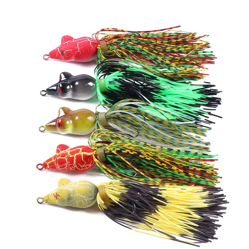 

Frog Artificial 3D Eyes Frog Lure 1 Pcs 9CM/7G Frogs Lures Thunder Frog Bait Plastic Fishing Lure with Fishing Hooks Frog Lure