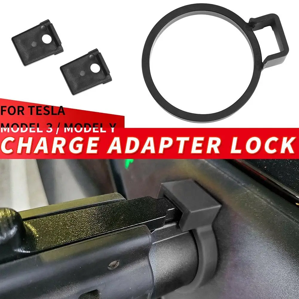 

Charging Lock for Tesla Model 3 2022 Model Y Charge Adapter Charging Lock Safety Protection Car Accessories S2J8