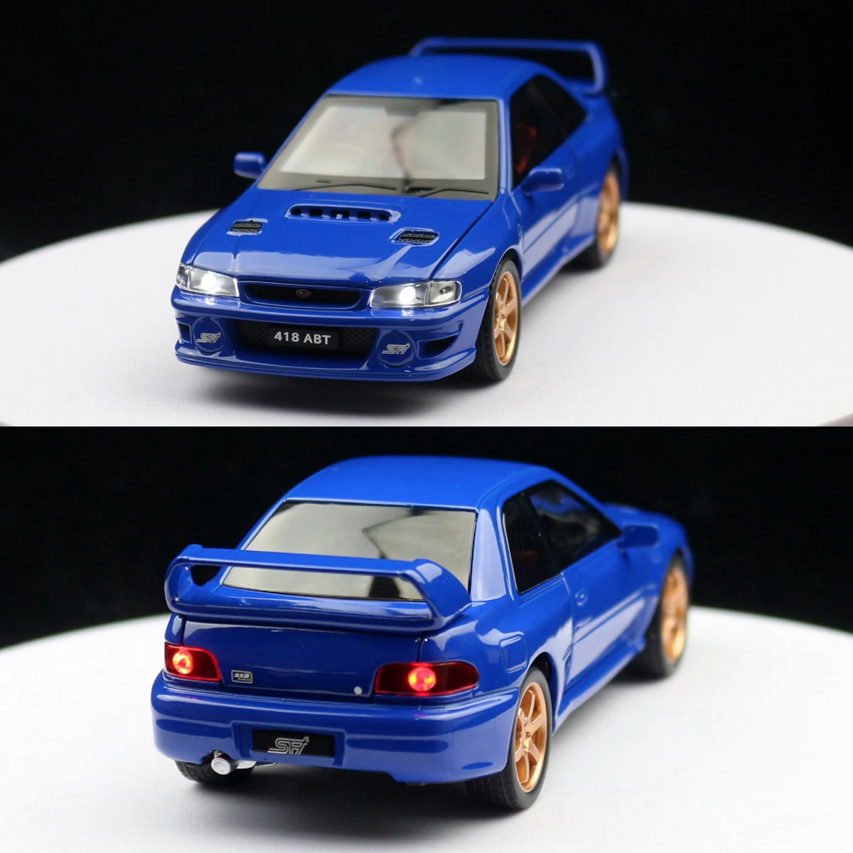 1/32 Subaru Impreza WRX 22B STI JDM модель игрушечного автомобиля литой под давлением