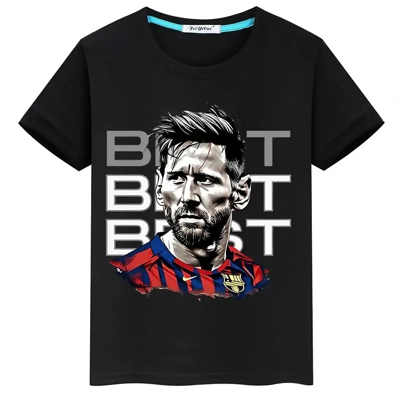 Хлопковая Футболка С Принтом Macy Для Мужчин И Детей Лето 2024 Повседневный