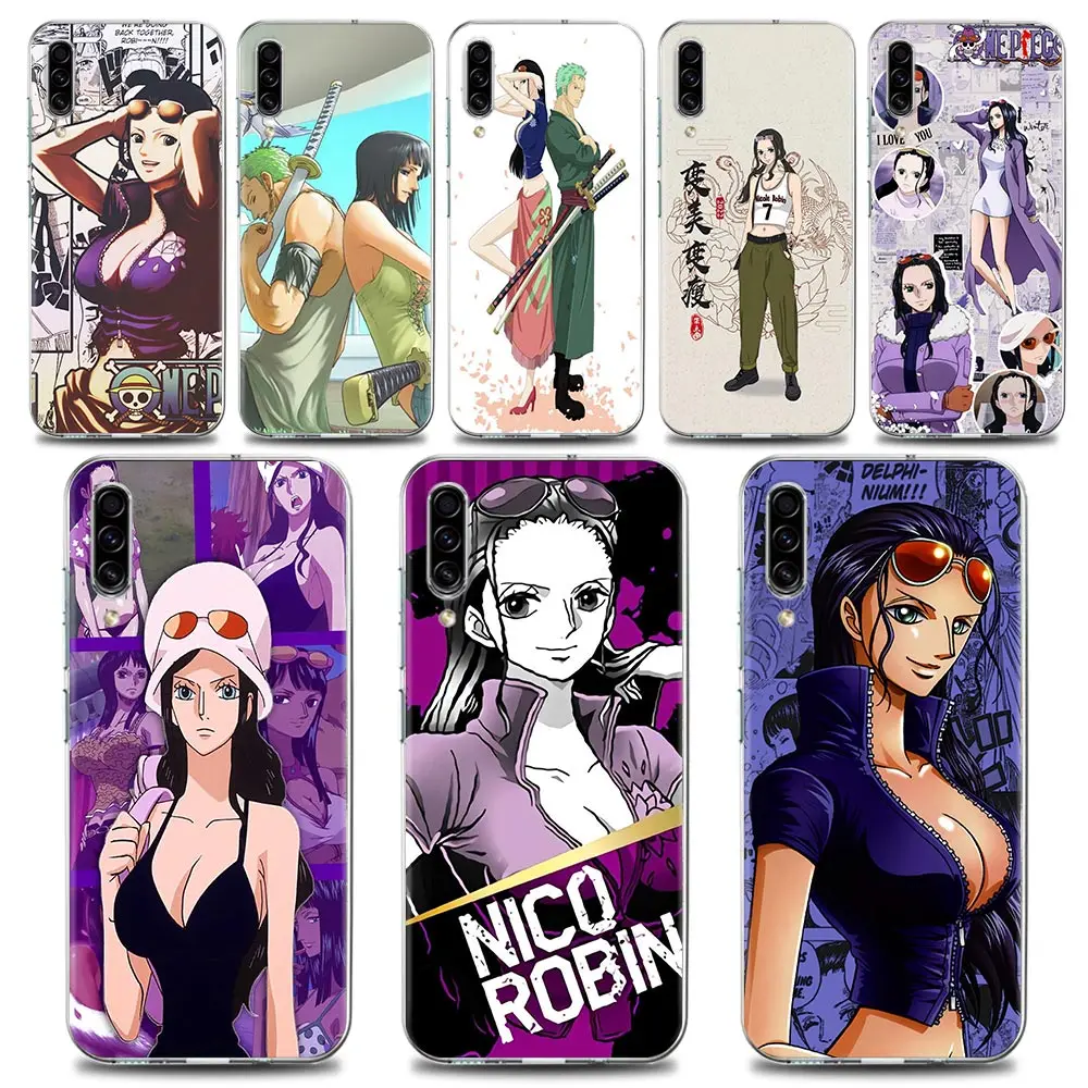 

Anime Nico·Robin One Piece Phone Case for Samsung A02 A10 A20e A30 A40 A50 A70 Note 8 9 10 20 Plus Lite Ultra 5G TPU Case Bandai