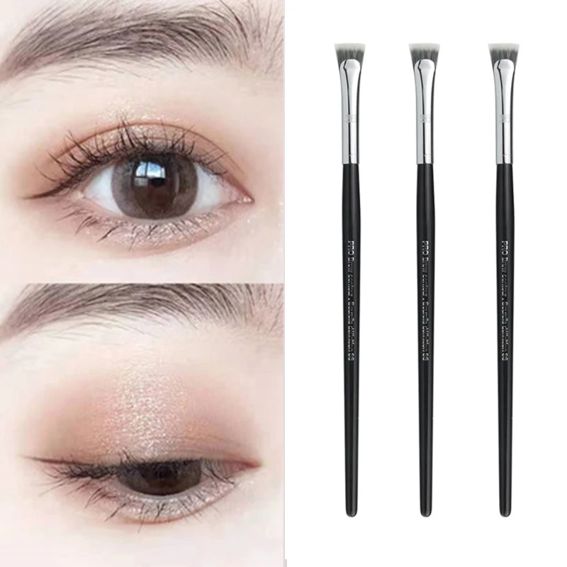 

1PCS Brow Contour Brush Eyebrow Eyeliner Brush Professional Small Fan Eyebrow Brush High Quality Brand Makeup Brush Tools YZL1
