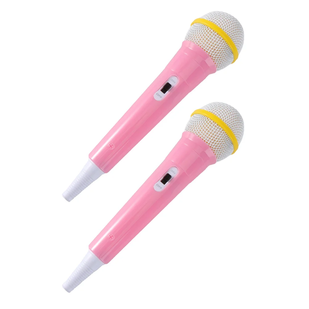 

Microphone Toy Kids Prop Fake Karaoke Mic Costume Simulated Party Toys Model Children Play Toddler Pretend Supply Plastic Echo