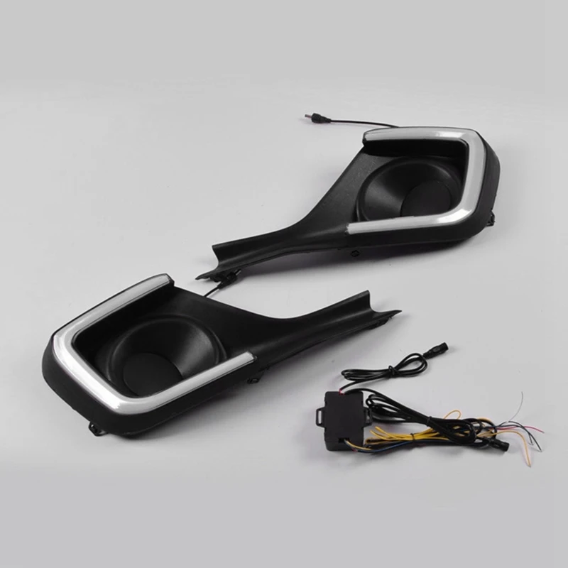 Светодиодный ные светодиодные ходовые огни DRL дневсветильник янтарные и белые