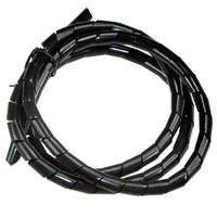 8mm15m spiral cable wrap spiral wire wrap cord wrapping for computer electrical wire organizer sleeve hose rohs black clear