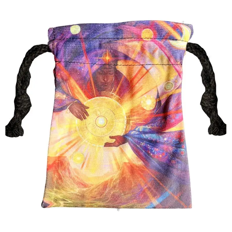 

Женская сумка, ручные подарочные пакеты 13x18 см, с рисунком бога солнца, кармашек для карт Таро, кубики для карт, ручные подарочные пакеты