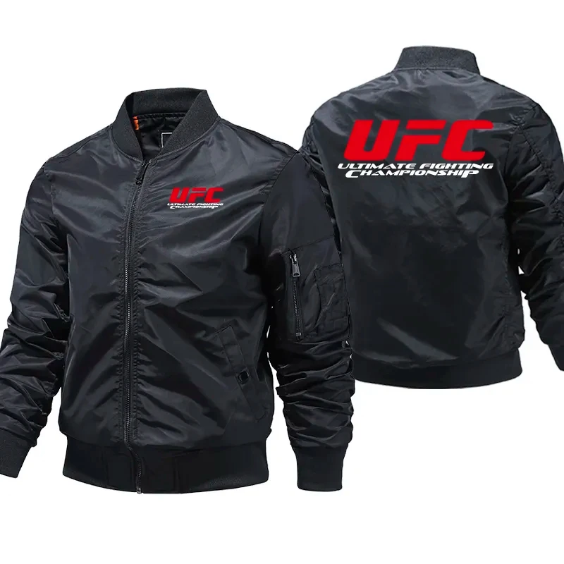 

New Autumn/Winter MMA Boxing Bomber Jacket Men's Windproof and Waterproof Outdoor Air Thick Pilot Warm Jacket