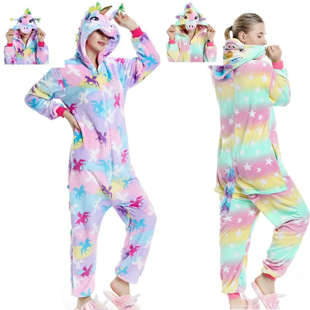 Família combinando pijamas animal dos desenhos animados ponto pijama unisex mulher homem onesies hoodies pijamas inverno pijamas 4