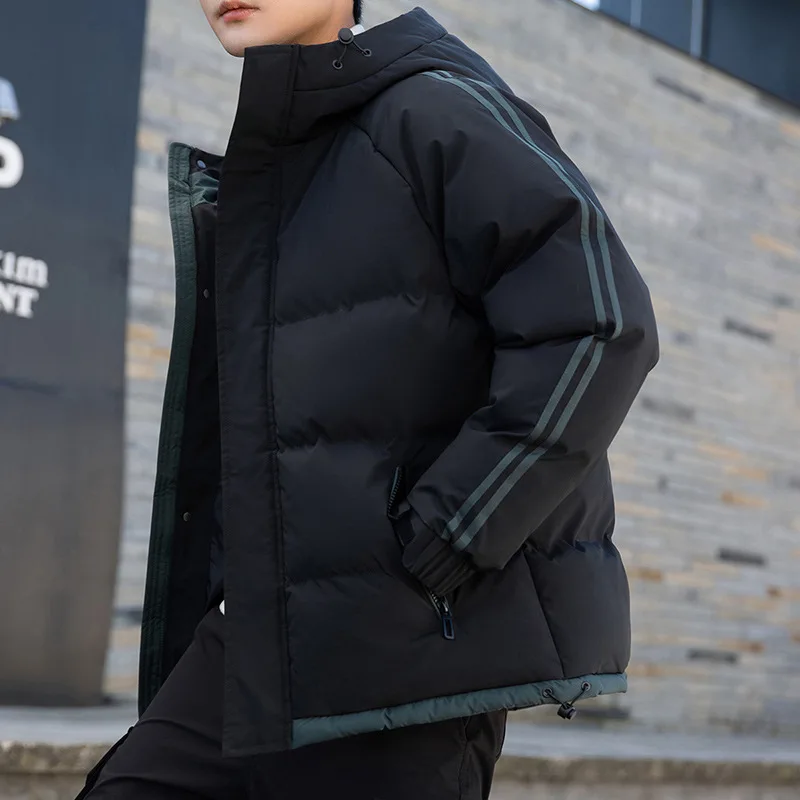 Men's Jacket Autumn and Winter New Men's Cotton-padded Jacket Korean Style Padded Jacket Thick Down Padded Jacket