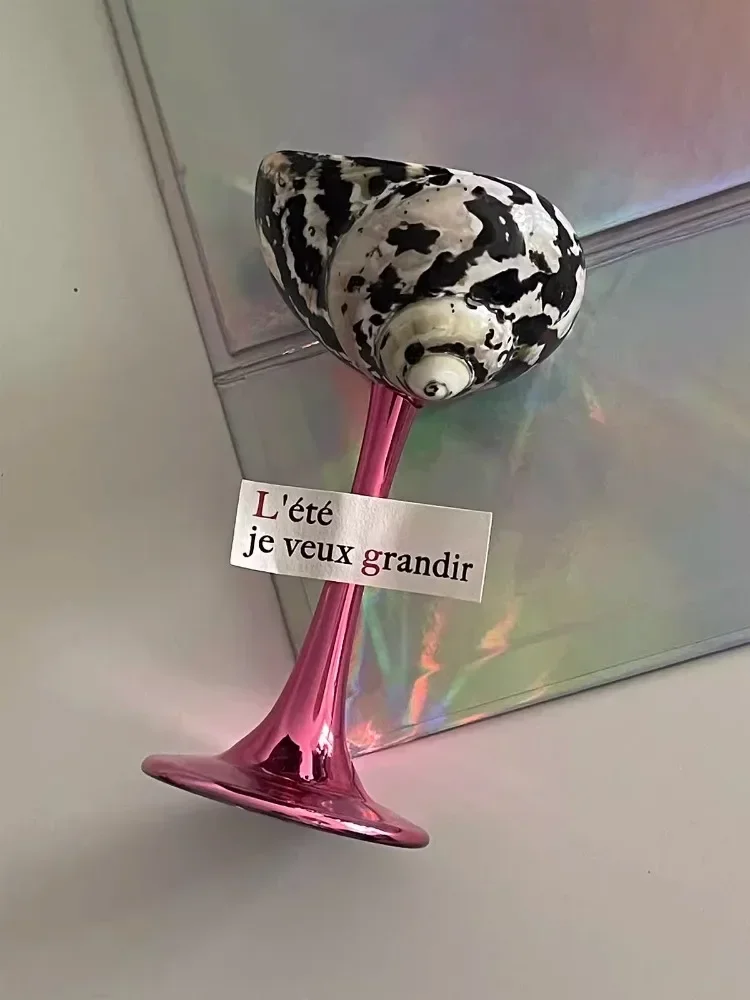 Винтажный стеклянный бокал для шампанского ручной работы