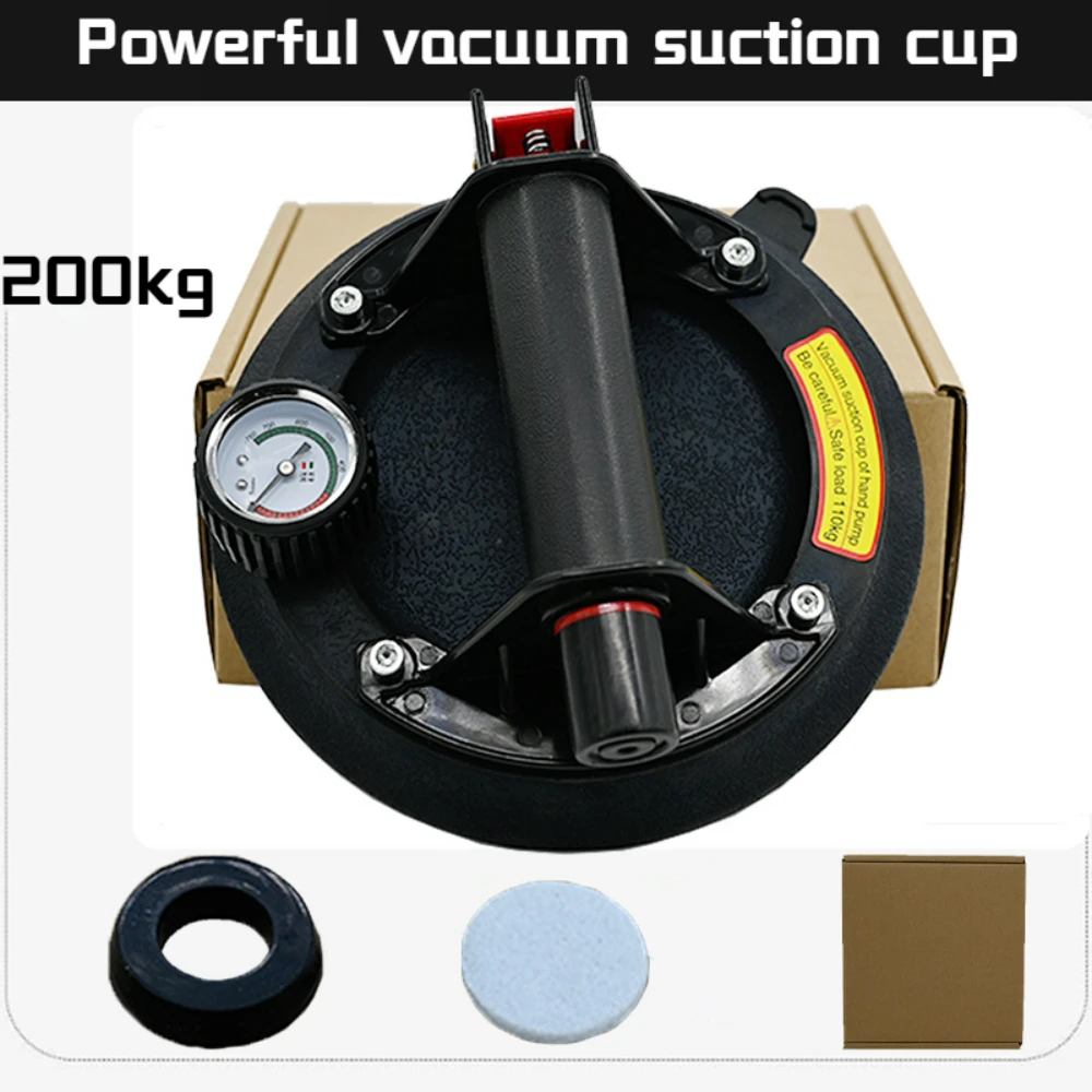 

8 inch Vacuum Suction Cup 160kg/200kg Carrying capacity Ventosas Para Vidrio Heavy Duty Lifter for Granite Tile Manual Lifting
