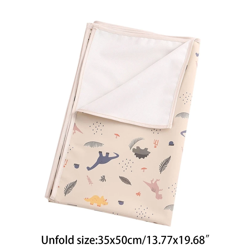 35x50cm Portable Baby Changing Pad Waterproof Reusable Diaper Cover Changing Pad images - 6
