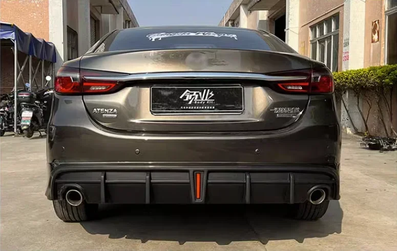 Для Mazda 6 Atenza 2020 2021 2022 2023 Высокое качество ABS яркий черный бампер передняя губа