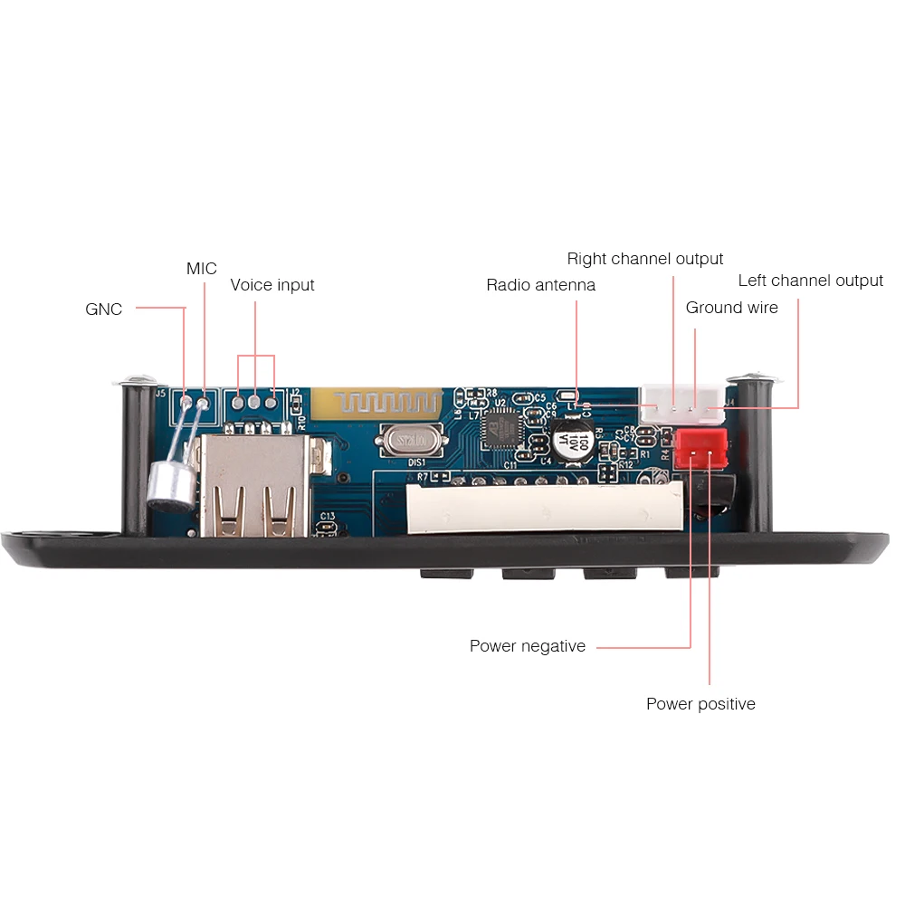 Плата декодера 12 в MP3 WMA USB AUX 3 5 мм Автомобильный Bluetooth 0 аудио mp3-плеер модуль TF FM
