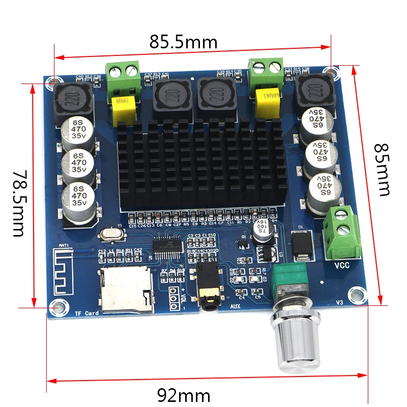 XH-A105 беспроводной Bluetooth 5 0 TDA7498 100 Вт + Цифровой усилитель мощности плата стерео